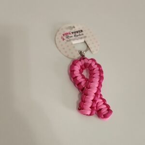 Pink Power Ribbon Key Holder